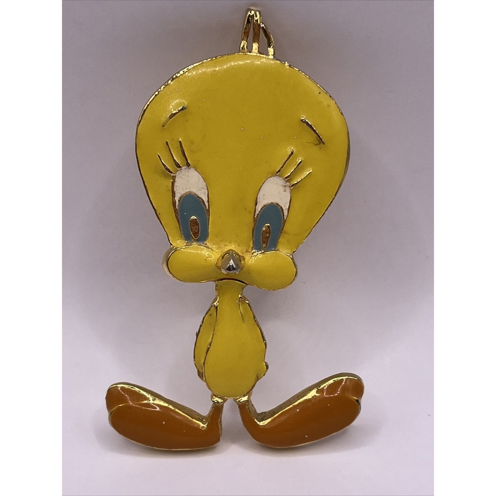 Vintage 1996 Warner Bros. Starling Enamel Tweety Bird Pin